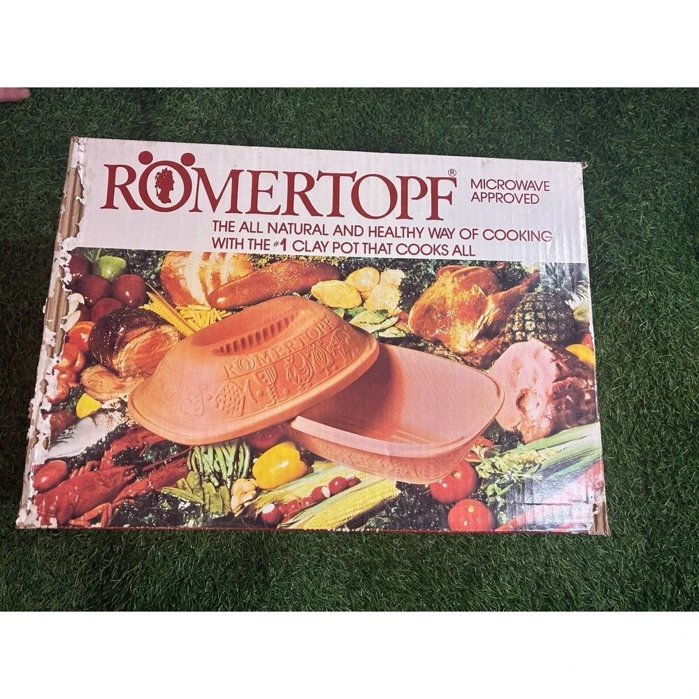 Römertopf 111 Clay Baker Roaster NOS New in Box Microwave Oven Cooker